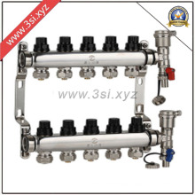 Hot Sale 5 Ways Floor Heating Water Segregator with Gauge (YZF-M809)